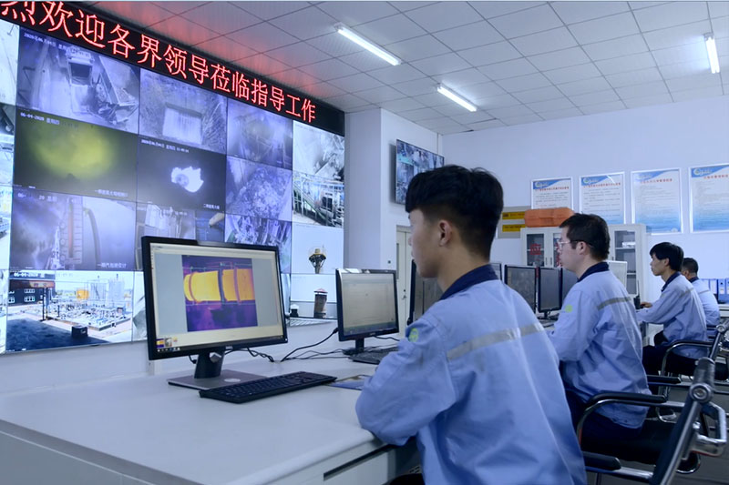 焚燒係統中控室